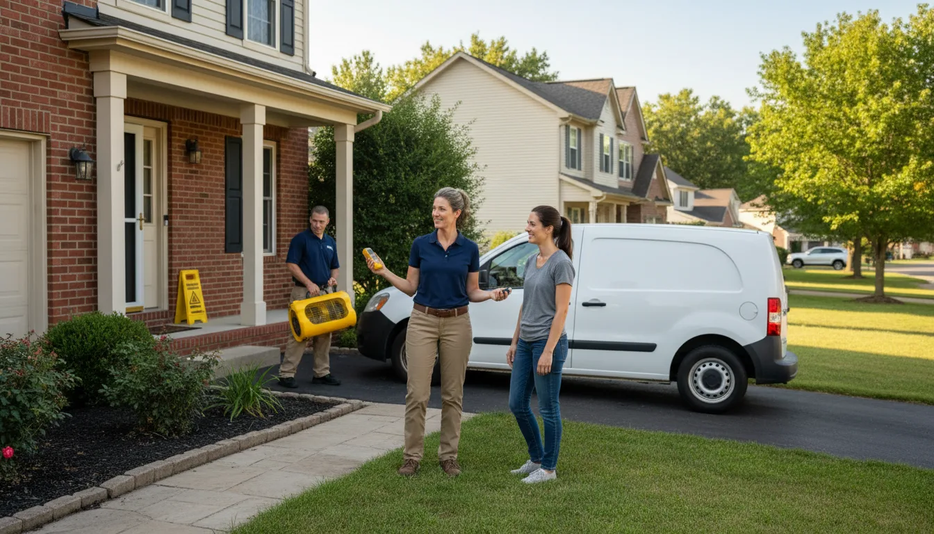Residential water damage restoration in Talmage, NE